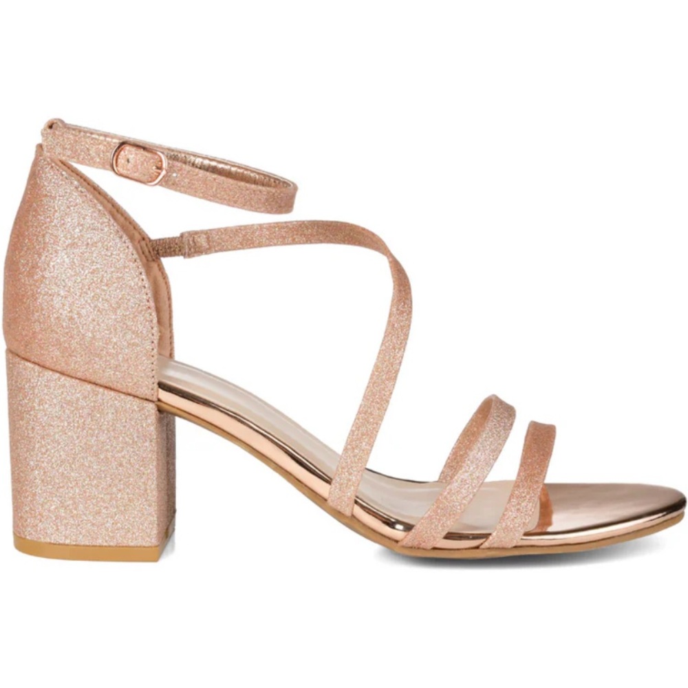 Sparkling Block Heel Sandals